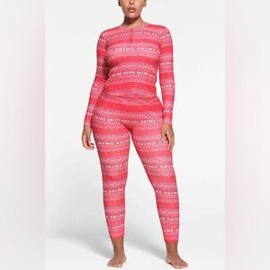 SKIMS holiday Pajama Set
